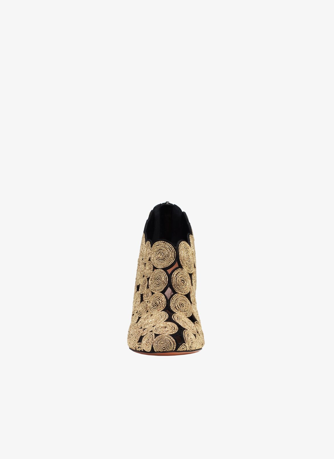 Stiletto Ankle Boots ALAÏA BLACK/GOLD STILETTO ANKLE BOOTS